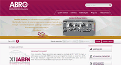 Desktop Screenshot of abro.org.br
